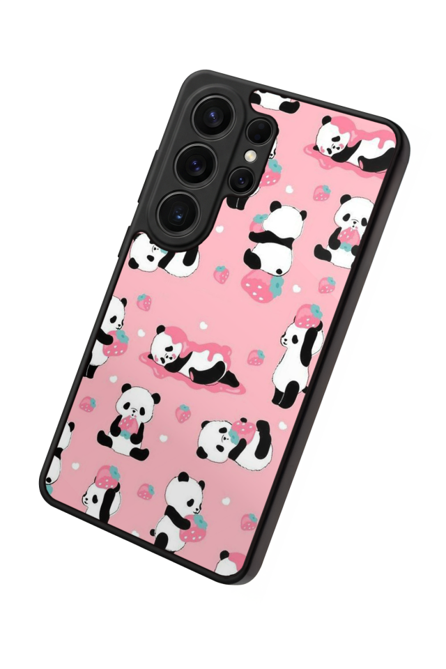 Samsung Galaxy S26 Ultra Uyumlu Panda Tasarımlı Glossy Premium Kılıf