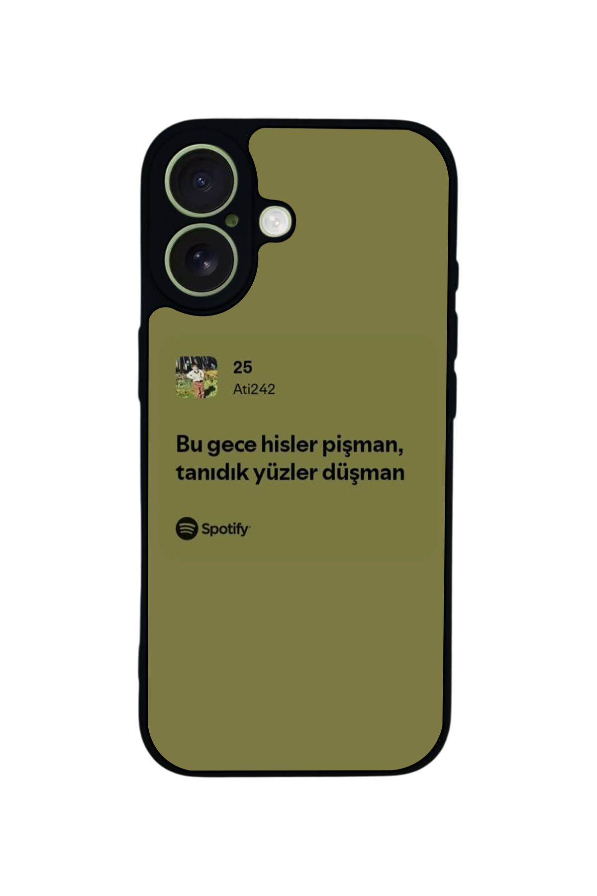 iPhone 17 Uyumlu Sarki Sozleri Tasarımlı Glossy Premium Kılıf