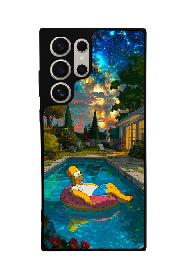 Samsung Galaxy S23 Ultra Uyumlu The Simpsons Tasarımlı Glossy Premium Kılıf