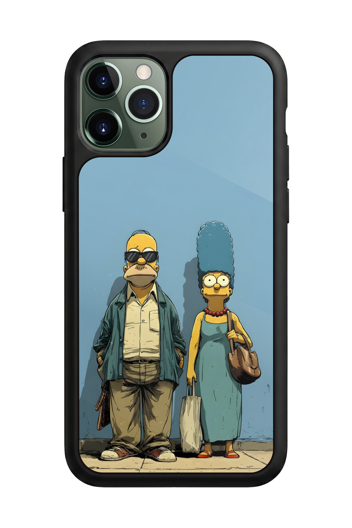 iPhone 11 Pro Uyumlu The Simpsons Tasarımlı Glossy Premium Kılıf