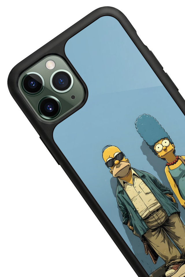 iPhone 11 Pro Uyumlu The Simpsons Tasarımlı Glossy Premium Kılıf