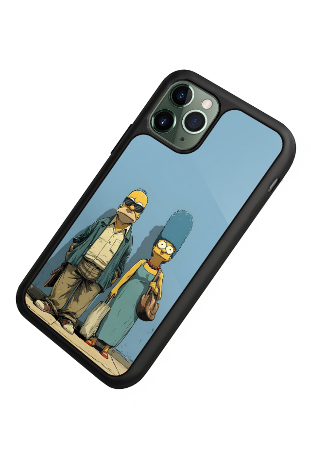 iPhone 11 Pro Uyumlu The Simpsons Tasarımlı Glossy Premium Kılıf
