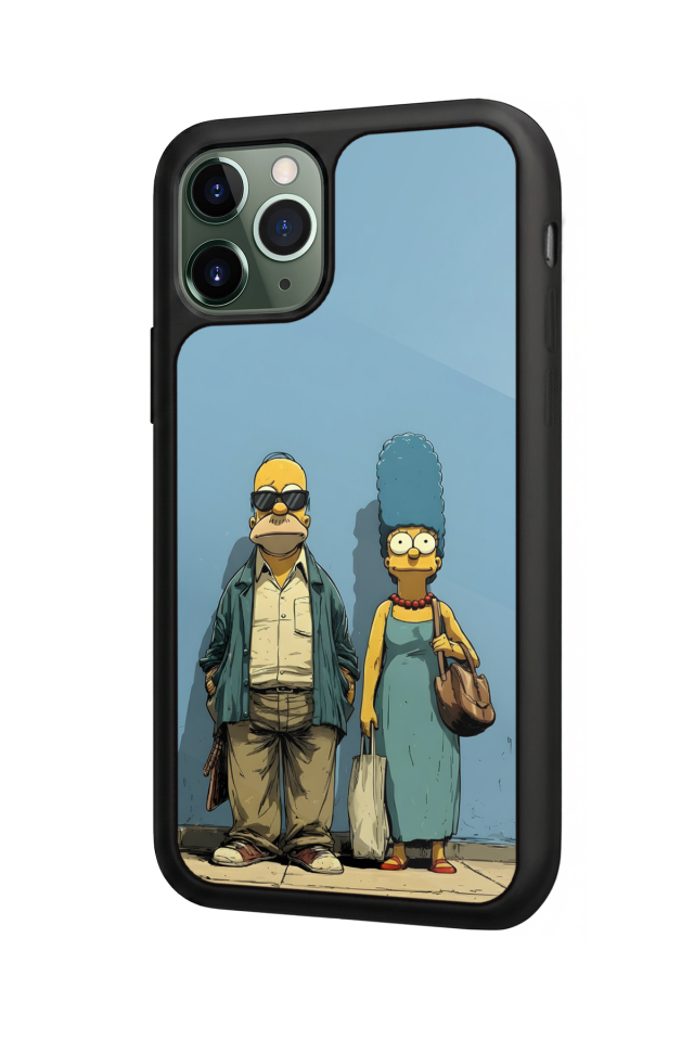 iPhone 11 Pro Uyumlu The Simpsons Tasarımlı Glossy Premium Kılıf