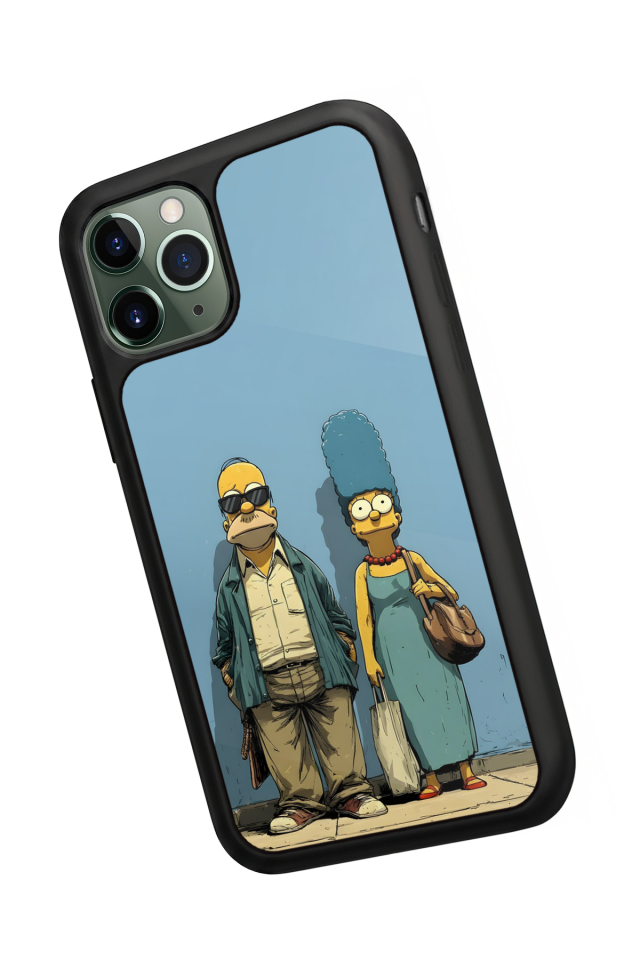 iPhone 11 Pro Uyumlu The Simpsons Tasarımlı Glossy Premium Kılıf