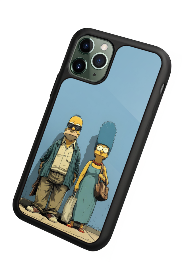 iPhone 11 Pro Uyumlu The Simpsons Tasarımlı Glossy Premium Kılıf