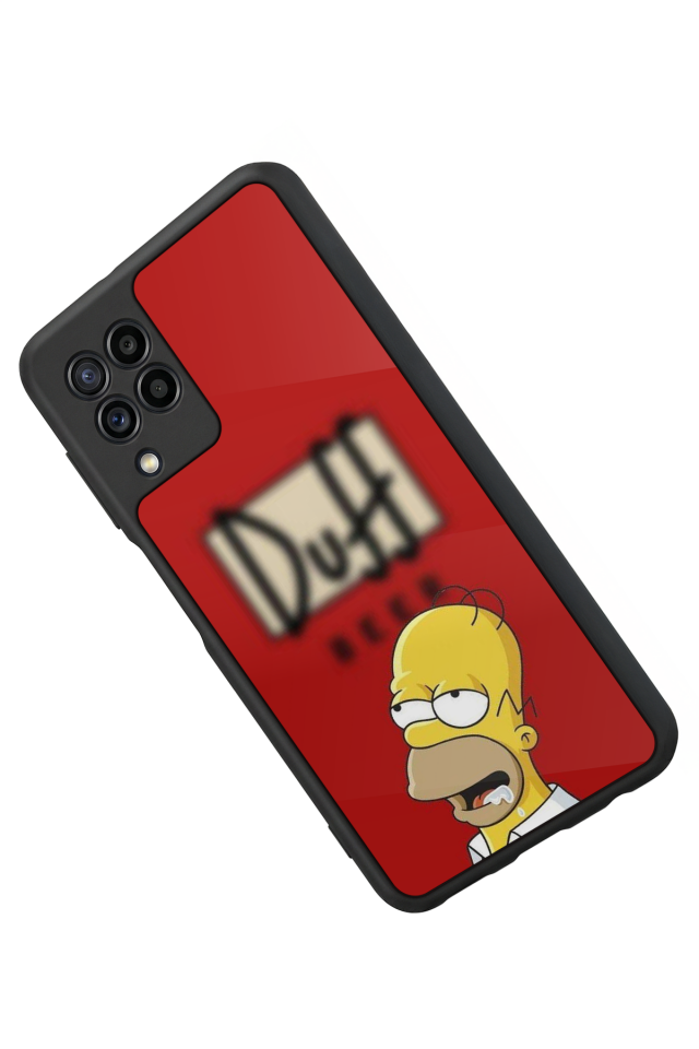 Samsung Galaxy M22 Uyumlu The Simpsons Tasarımlı Glossy Premium Kılıf