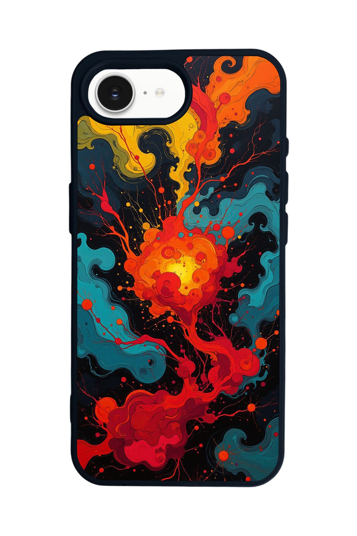iPhone 16E Uyumlu Abstract Tasarımlı Glossy Premium Kılıf