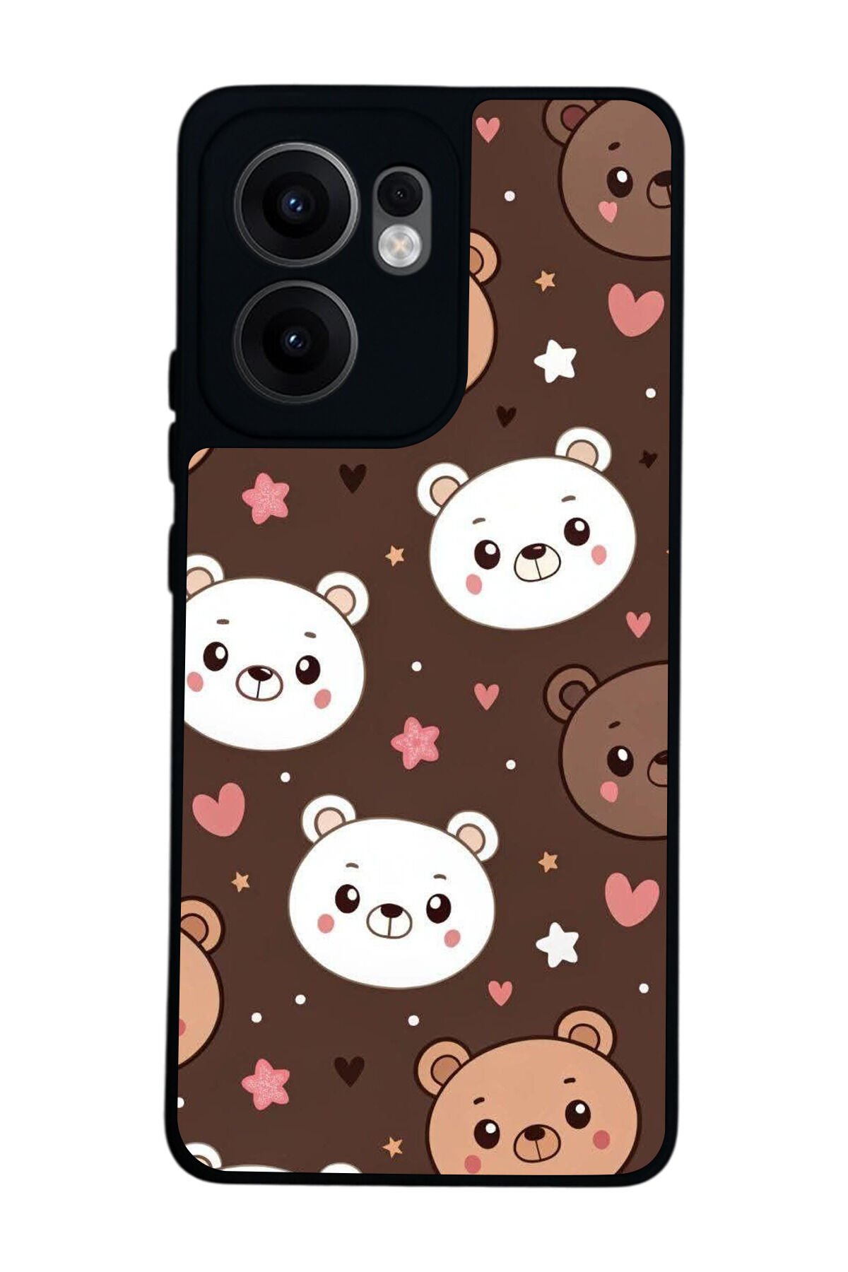 Oppo Reno 13F Uyumlu Ayı Tasarımlı Glossy Premium Kılıf