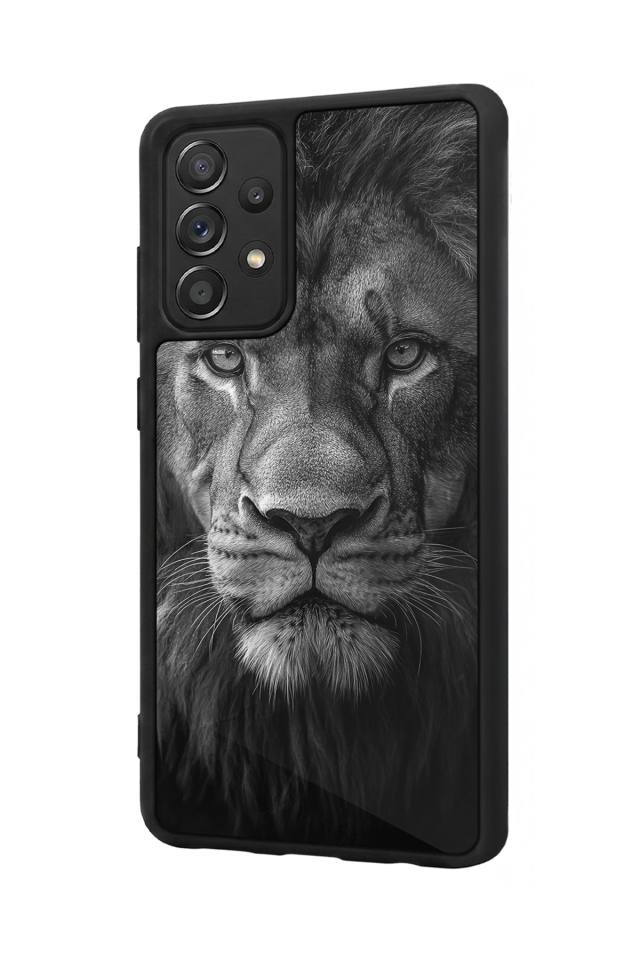 Samsung Galaxy A72 Uyumlu Aslan Tasarımlı Glossy Premium Kılıf