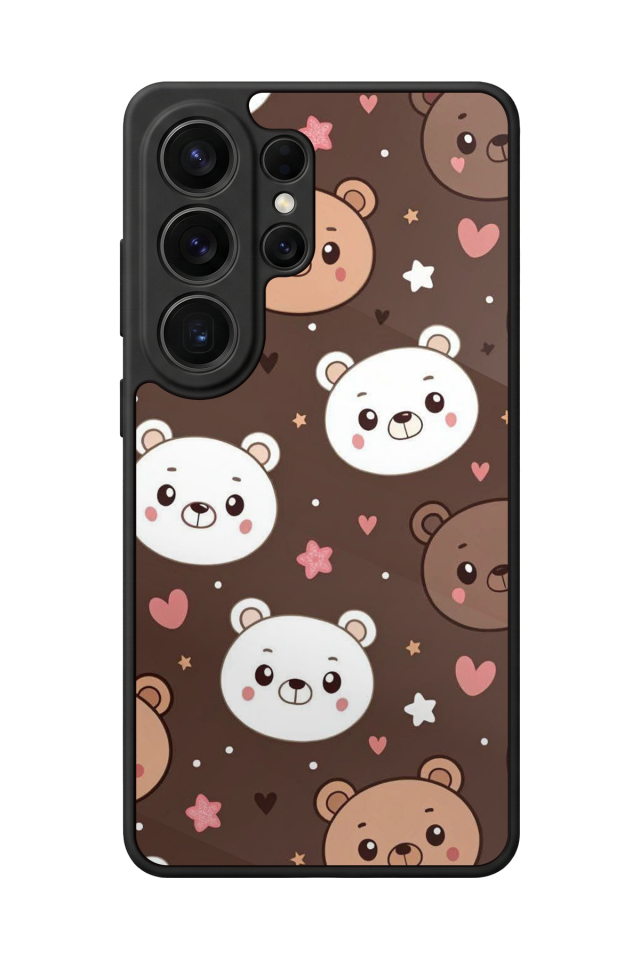 Samsung Galaxy S26 Ultra Uyumlu Ayı Tasarımlı Glossy Premium Kılıf