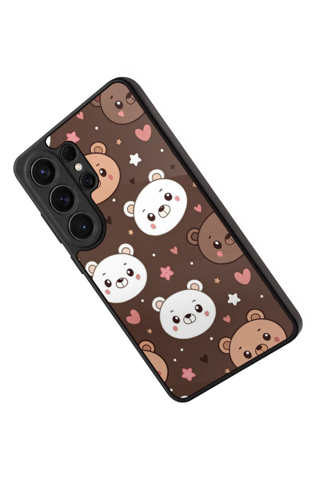 Samsung Galaxy S26 Ultra Uyumlu Ayı Tasarımlı Glossy Premium Kılıf