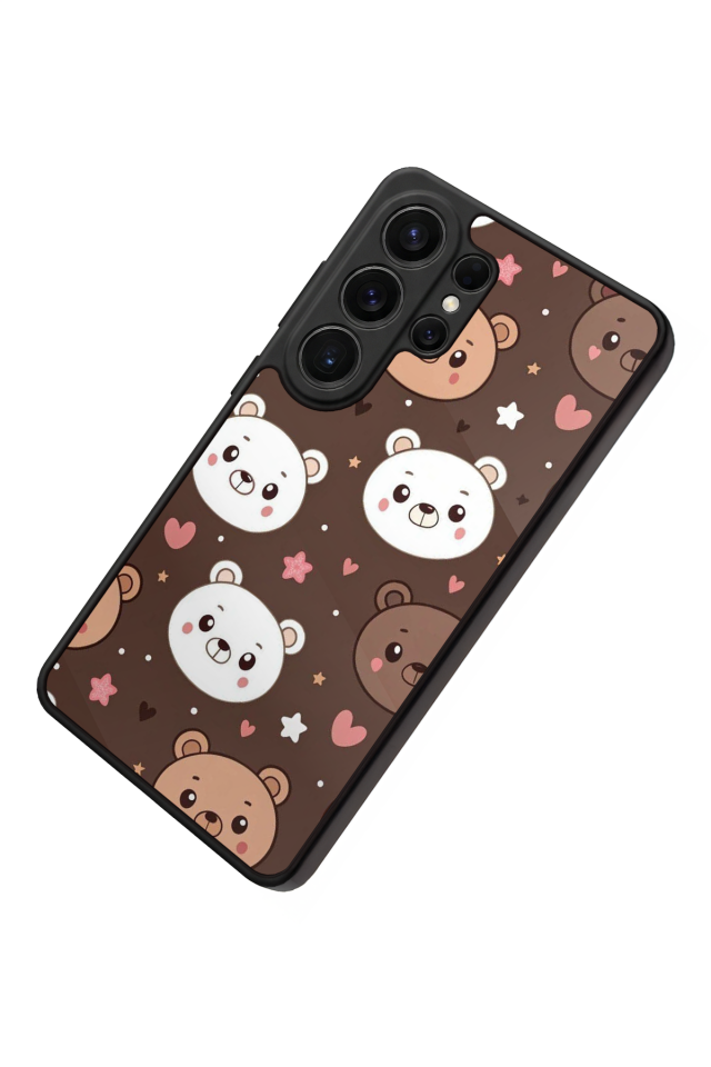 Samsung Galaxy S26 Ultra Uyumlu Ayı Tasarımlı Glossy Premium Kılıf