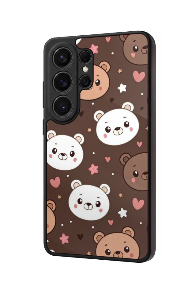 Samsung Galaxy S26 Ultra Uyumlu Ayı Tasarımlı Glossy Premium Kılıf