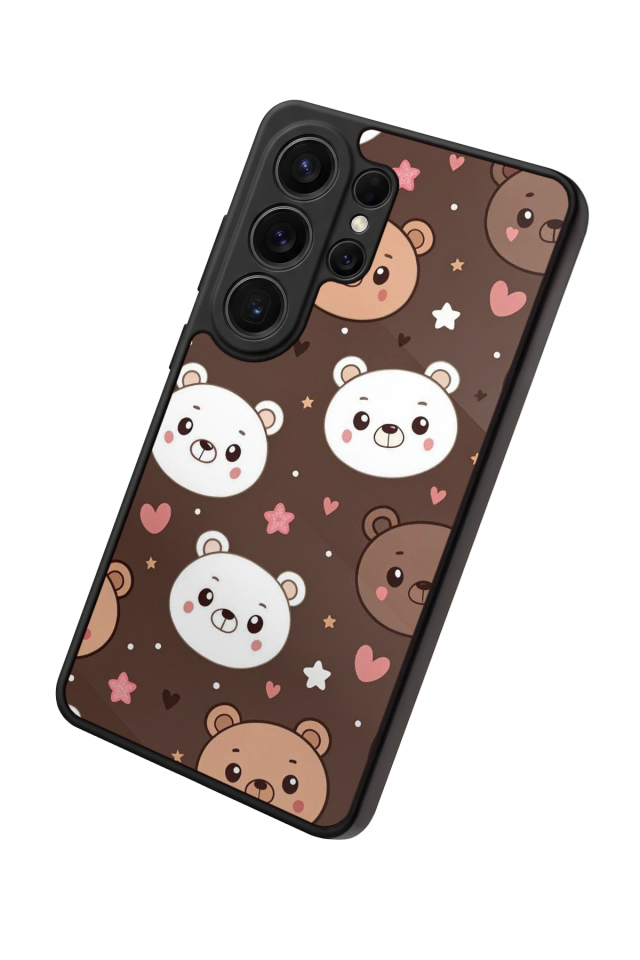 Samsung Galaxy S26 Ultra Uyumlu Ayı Tasarımlı Glossy Premium Kılıf