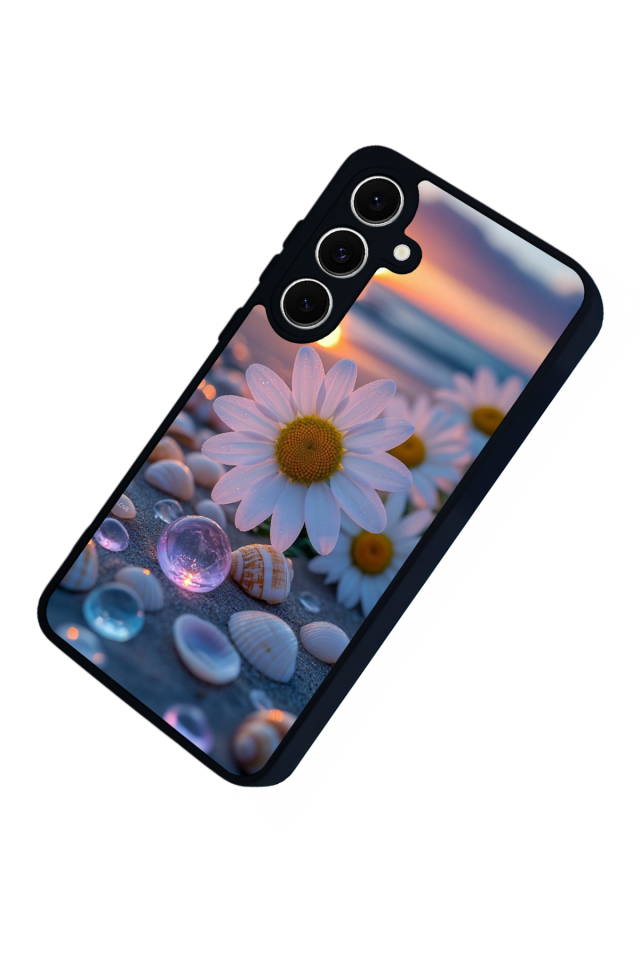 Samsung Galaxy S24 FE Uyumlu Cicek Tasarımlı Glossy Premium Kılıf