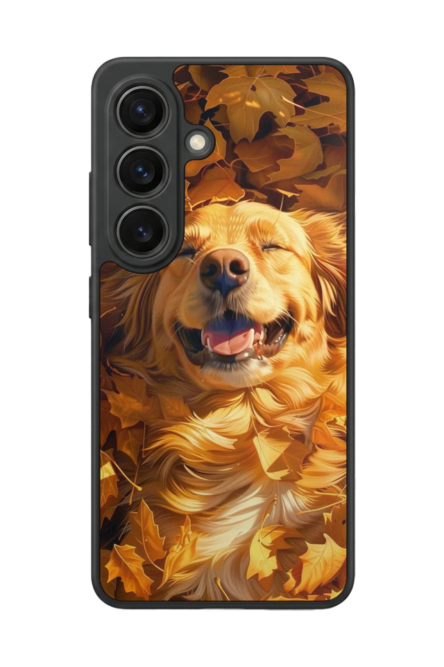 Samsung Galaxy S26 Uyumlu Golden Kopek Tasarımlı Glossy Premium Kılıf