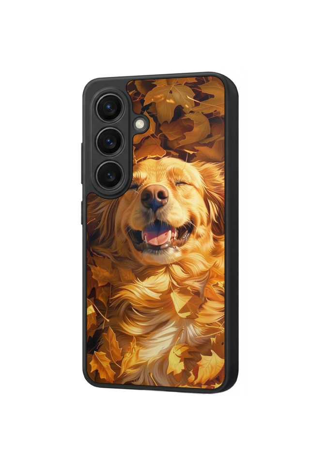 Samsung Galaxy S26 Uyumlu Golden Kopek Tasarımlı Glossy Premium Kılıf