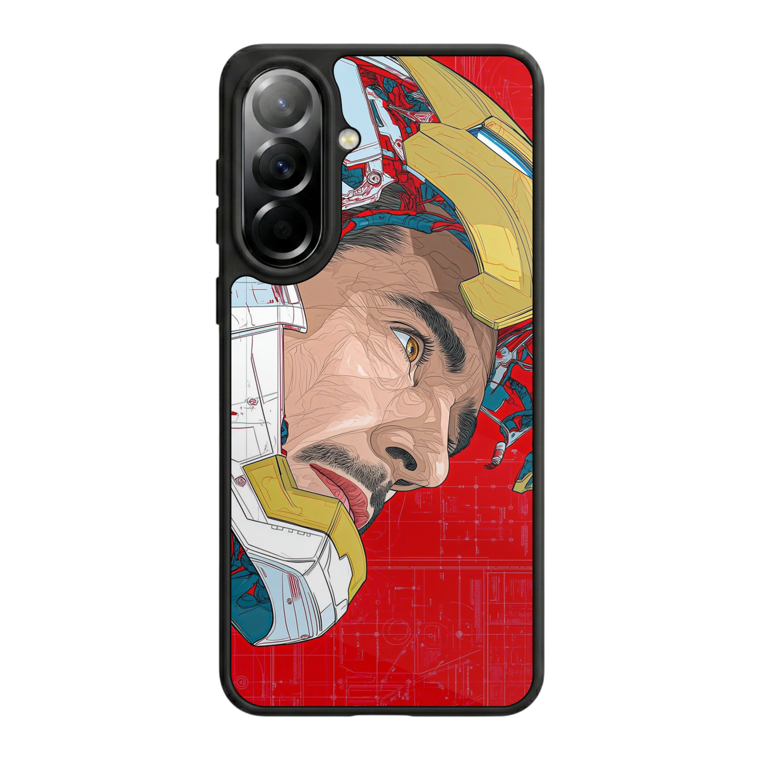 Samsung Galaxy A37 Uyumlu Iron Man ( Demir Adam ) Tasarımlı Glossy Premium Kılıf
