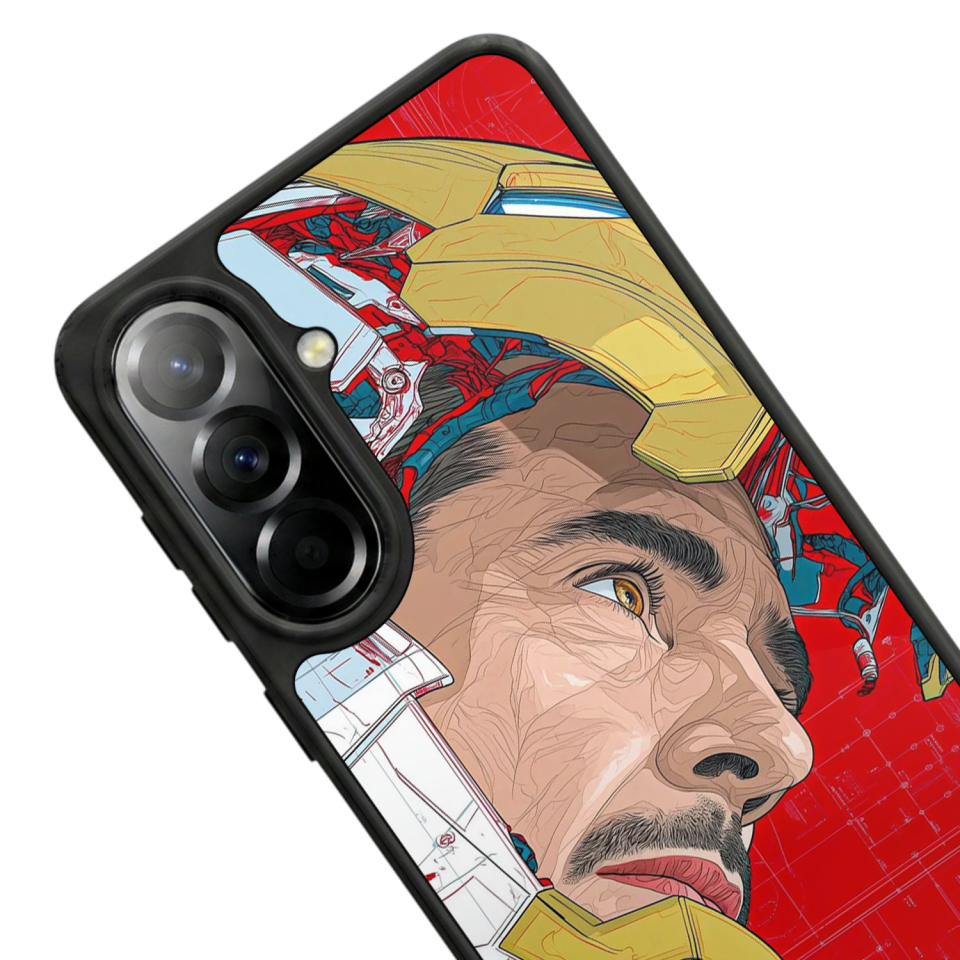 Samsung Galaxy A37 Uyumlu Iron Man ( Demir Adam ) Tasarımlı Glossy Premium Kılıf