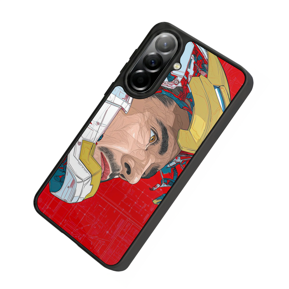 Samsung Galaxy A37 Uyumlu Iron Man ( Demir Adam ) Tasarımlı Glossy Premium Kılıf