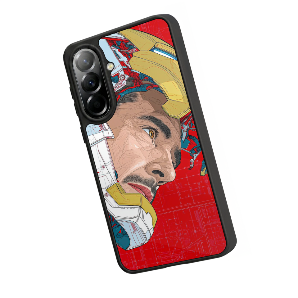 Samsung Galaxy A37 Uyumlu Iron Man ( Demir Adam ) Tasarımlı Glossy Premium Kılıf