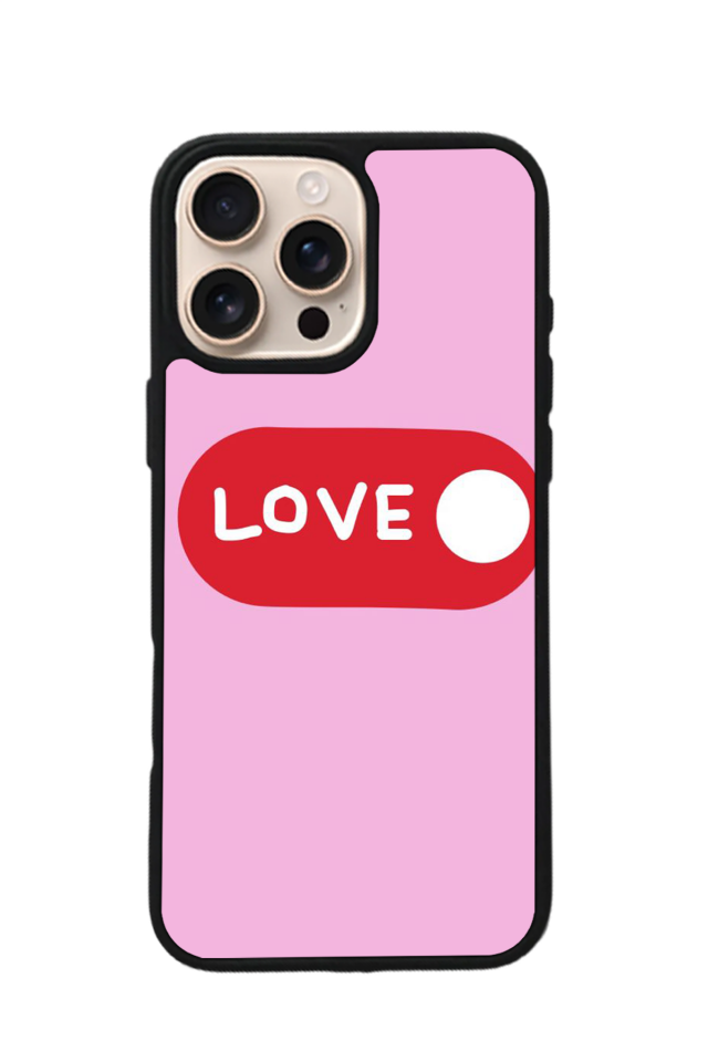 iPhone 15 Pro Max Uyumlu Kalp Love Tasarımlı Glossy Premium Kılıf