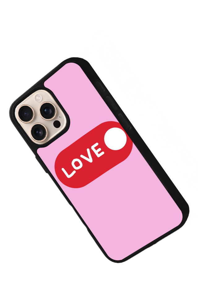 iPhone 15 Pro Max Uyumlu Kalp Love Tasarımlı Glossy Premium Kılıf