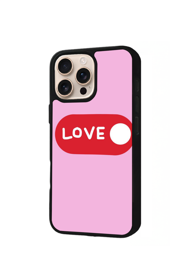 iPhone 15 Pro Max Uyumlu Kalp Love Tasarımlı Glossy Premium Kılıf
