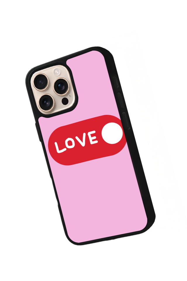 iPhone 15 Pro Max Uyumlu Kalp Love Tasarımlı Glossy Premium Kılıf