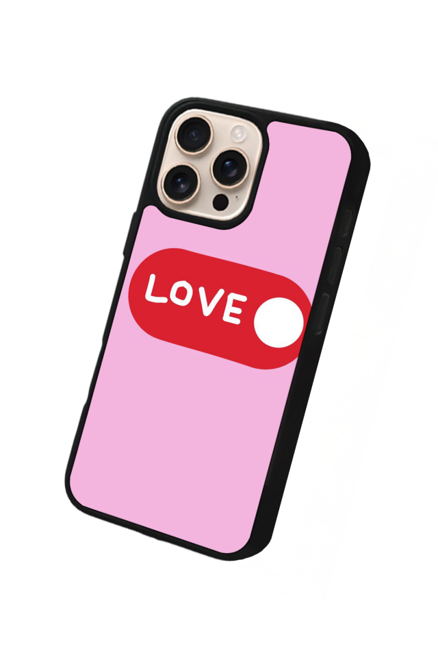 iPhone 15 Pro Max Uyumlu Kalp Love Tasarımlı Glossy Premium Kılıf