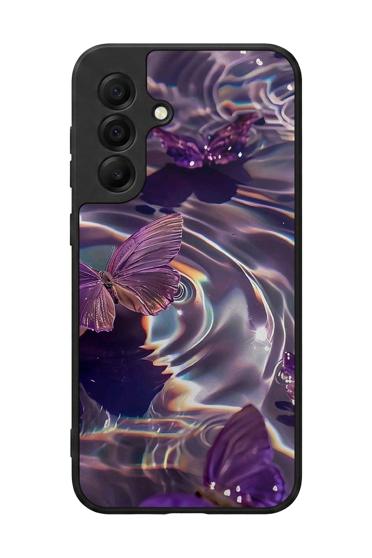 Samsung Galaxy A17 Uyumlu Kelebek Tasarımlı Glossy Premium Kılıf