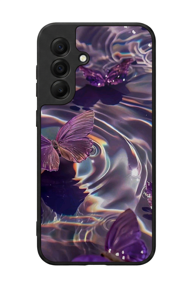 Samsung Galaxy A17 Uyumlu Kelebek Tasarımlı Glossy Premium Kılıf