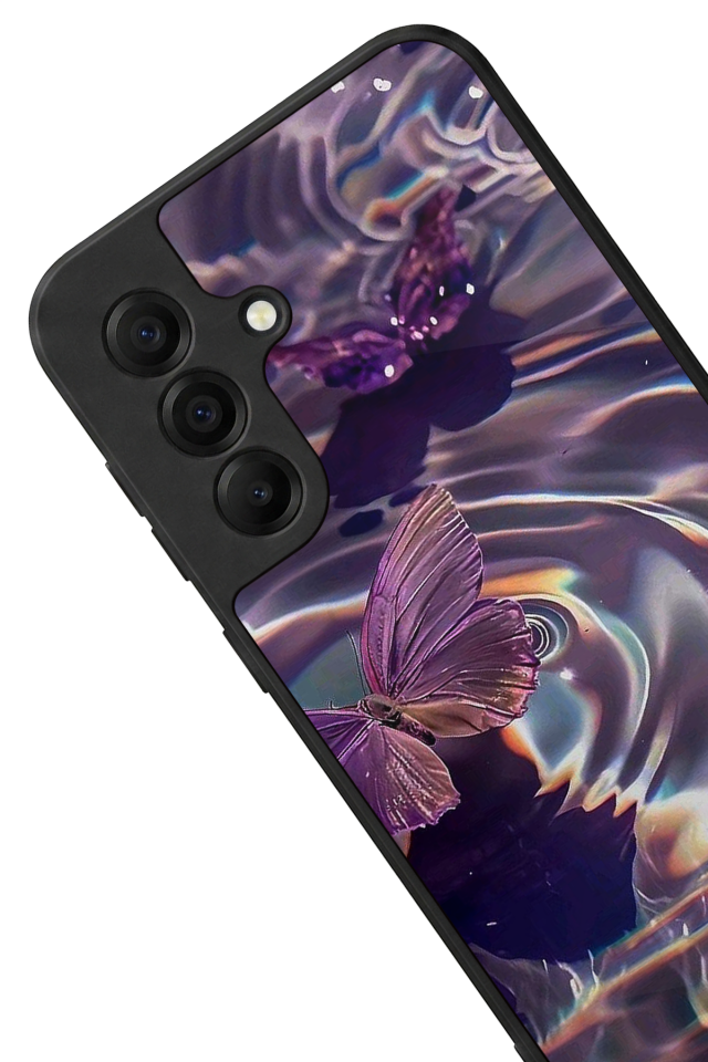 Samsung Galaxy A17 Uyumlu Kelebek Tasarımlı Glossy Premium Kılıf