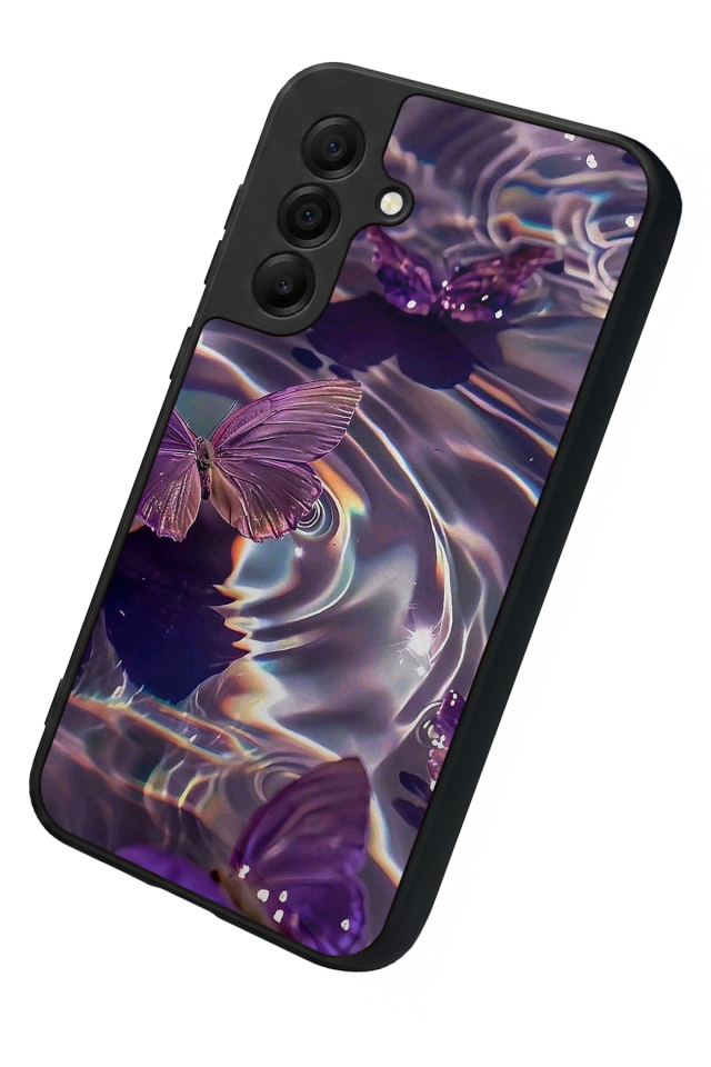 Samsung Galaxy A17 Uyumlu Kelebek Tasarımlı Glossy Premium Kılıf