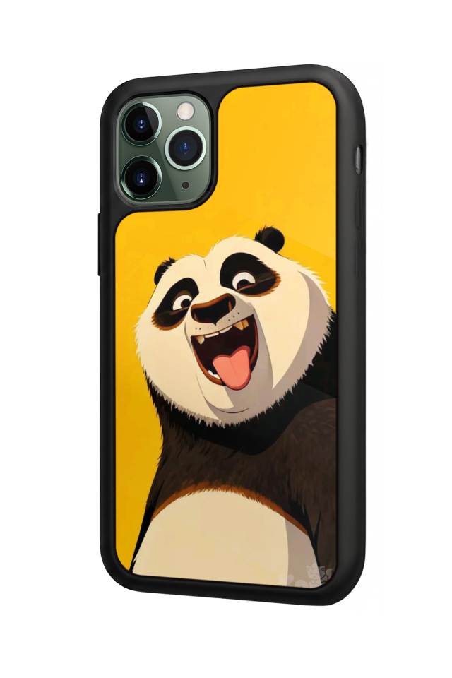 iPhone 11 Pro Max Uyumlu Kung Fu Panda Tasarımlı Glossy Premium Kılıf