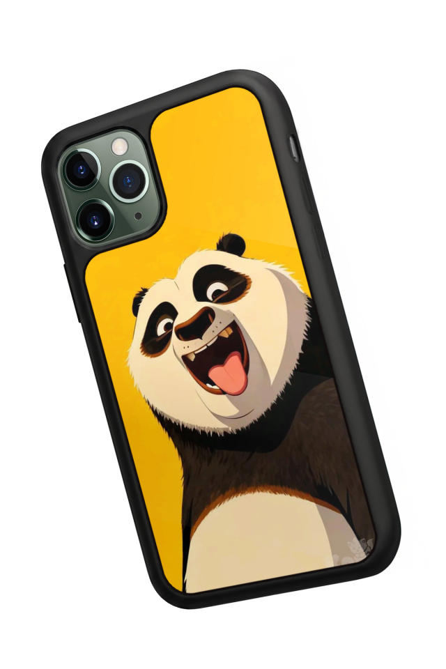 iPhone 11 Pro Max Uyumlu Kung Fu Panda Tasarımlı Glossy Premium Kılıf