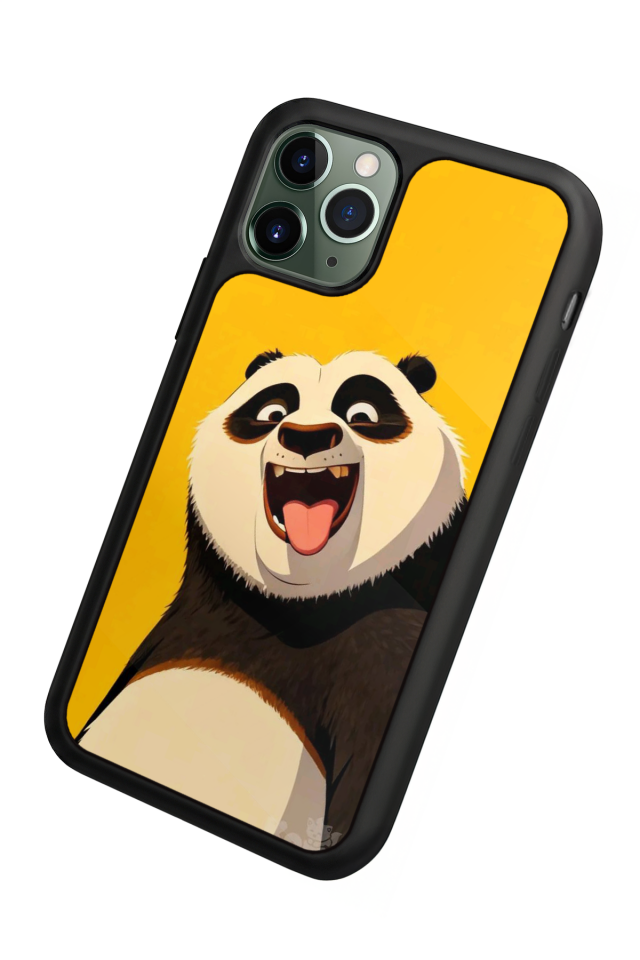 iPhone 11 Pro Max Uyumlu Kung Fu Panda Tasarımlı Glossy Premium Kılıf