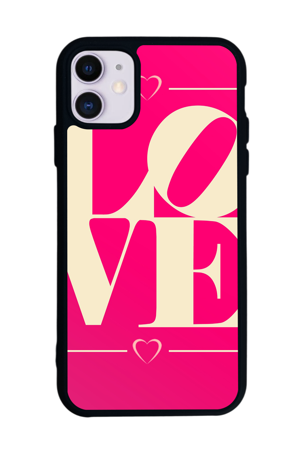 iPhone 11 Uyumlu Love Tasarımlı Glossy Premium Kılıf