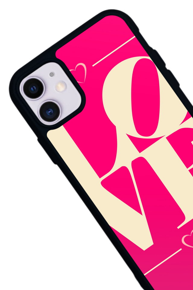 iPhone 11 Uyumlu Love Tasarımlı Glossy Premium Kılıf