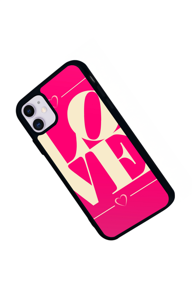 iPhone 11 Uyumlu Love Tasarımlı Glossy Premium Kılıf