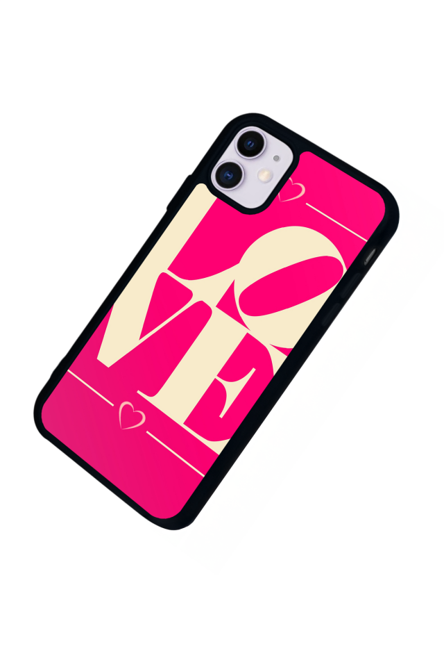 iPhone 11 Uyumlu Love Tasarımlı Glossy Premium Kılıf