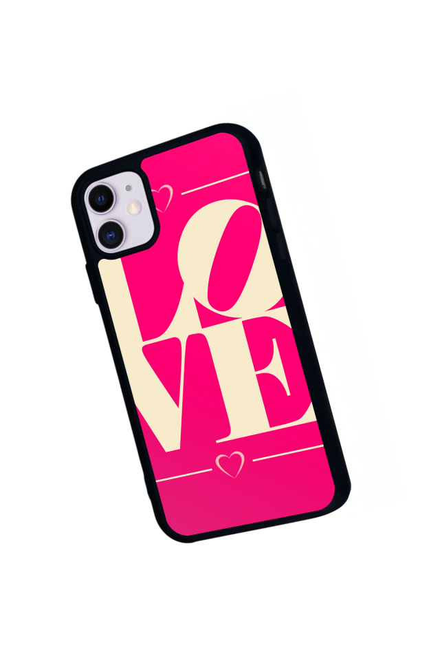 iPhone 11 Uyumlu Love Tasarımlı Glossy Premium Kılıf
