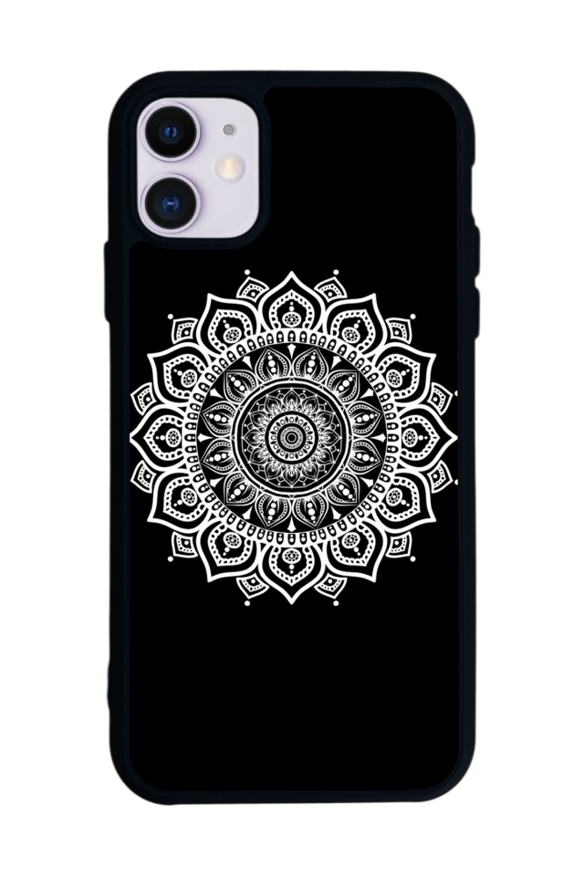 iPhone 11 Uyumlu Mandala Tasarımlı Glossy Premium Kılıf