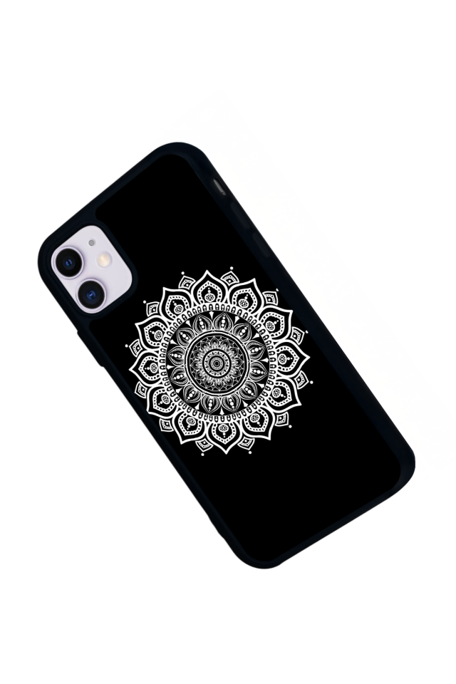 iPhone 11 Uyumlu Mandala Tasarımlı Glossy Premium Kılıf