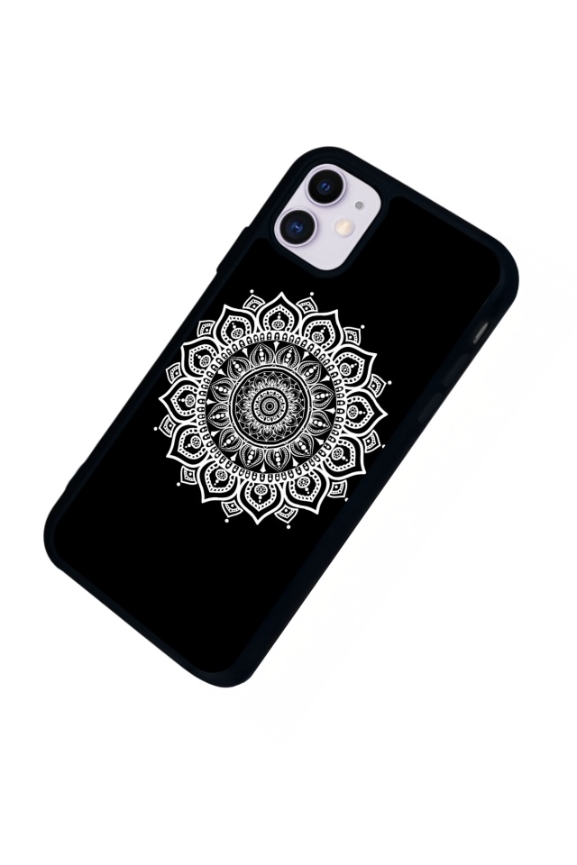 iPhone 11 Uyumlu Mandala Tasarımlı Glossy Premium Kılıf
