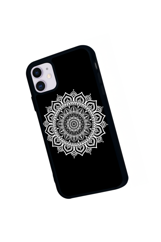 iPhone 11 Uyumlu Mandala Tasarımlı Glossy Premium Kılıf