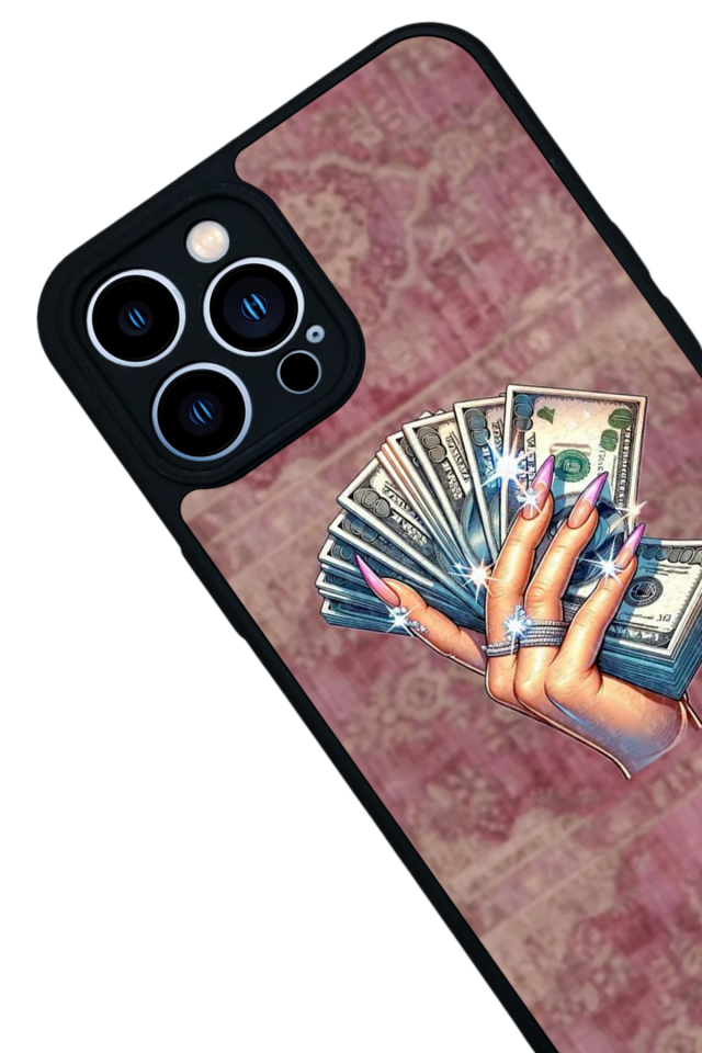 iPhone 13 Pro Max Uyumlu Money Para Tasarımlı Glossy Premium Kılıf