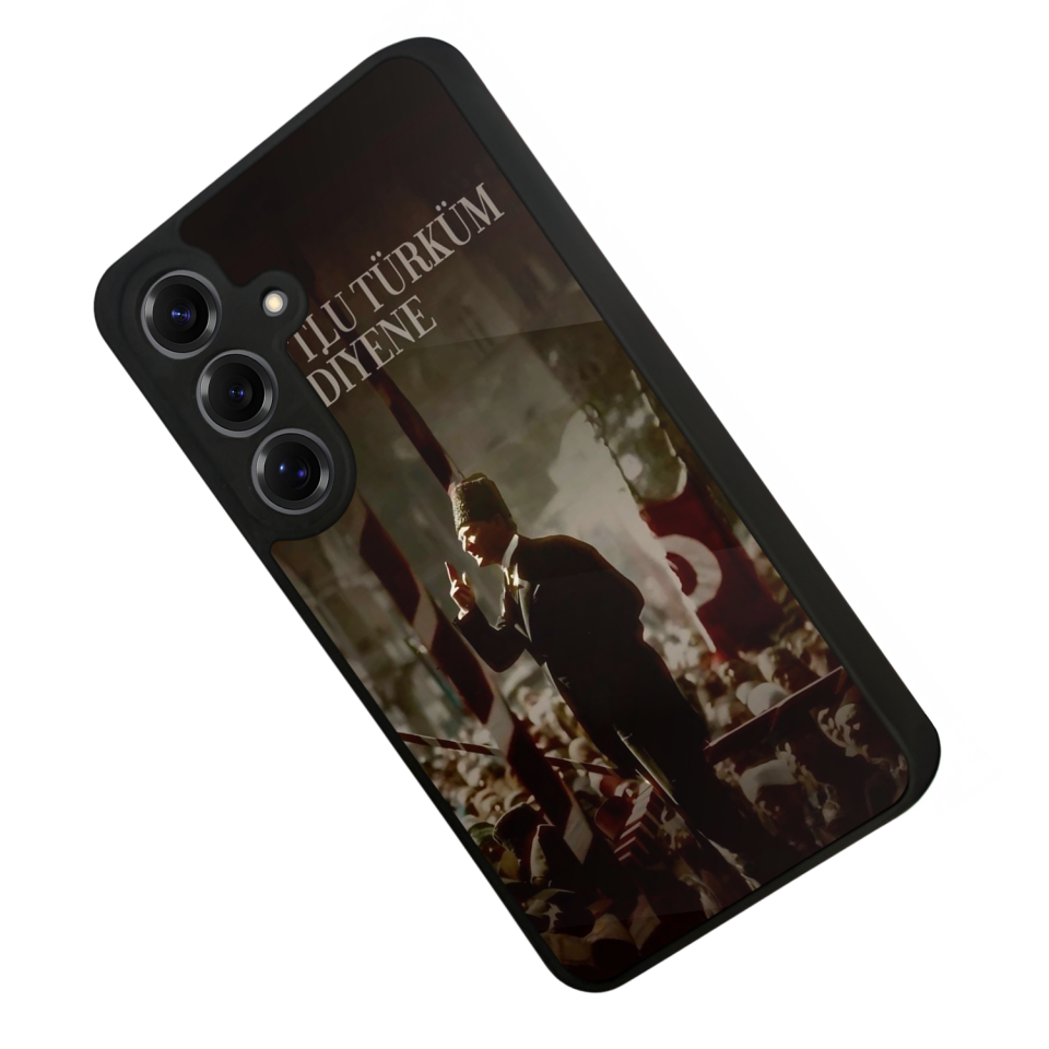 Samsung Galaxy S25 Uyumlu Mustafa Kemal Ataturk Tasarımlı Glossy Premium Kılıf