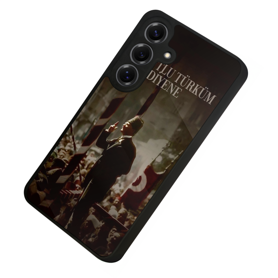 Samsung Galaxy S25 Uyumlu Mustafa Kemal Ataturk Tasarımlı Glossy Premium Kılıf