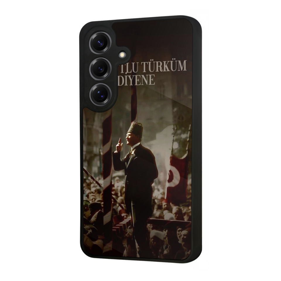 Samsung Galaxy S25 Uyumlu Mustafa Kemal Ataturk Tasarımlı Glossy Premium Kılıf
